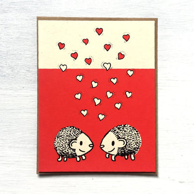 Everyday Balloons Hedgehogs and Hearts Card