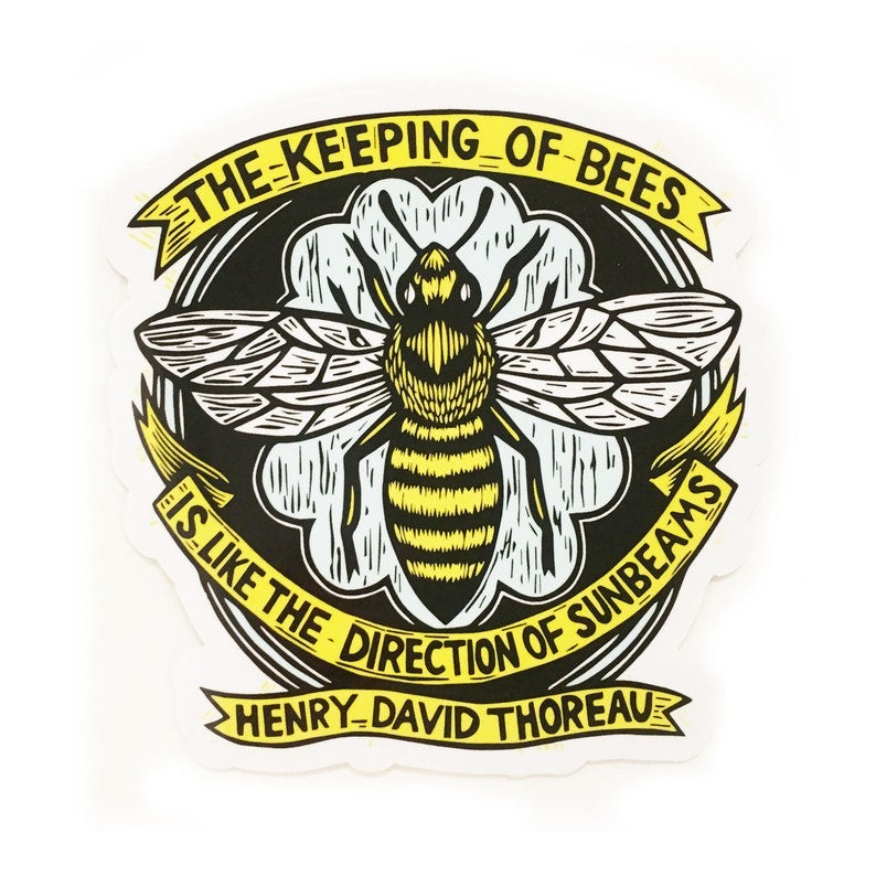 Horse & Hare Keeping of Bees Sticker