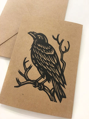 Horse & Hare Raven Card