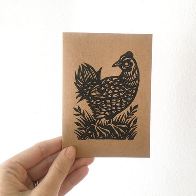 Horse & Hare Chicken Card