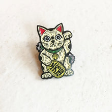 Horse and Hare Lucky Cat Enamel Pin