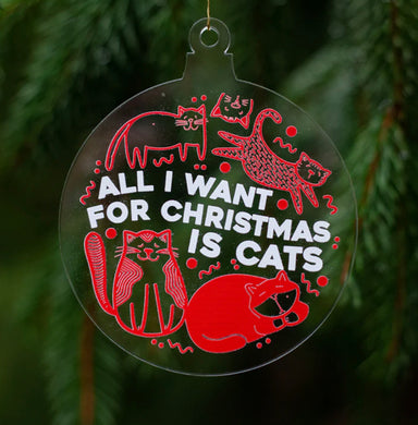 Exit343 Cats For Christmas Ornament