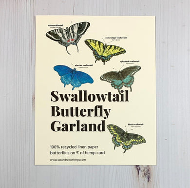 Sarah Draws Things Swallowtail Butterfly Garland
