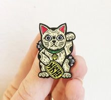 Horse and Hare Lucky Cat Enamel Pin