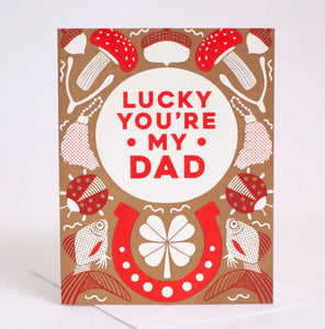 exit343design Lucky Dad Card