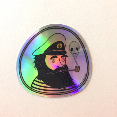 Box Robot Army Captain Sticker