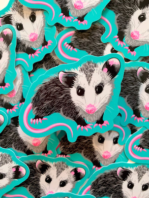 Sophie Margot Art Opossums Sticker