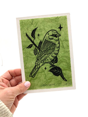 Huiyi Kuo Mulberry Sparrow Print