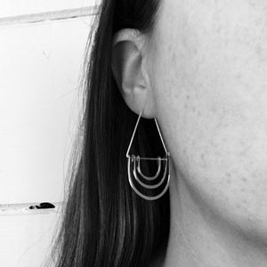 Carolyn Keys Triple Arc Earrings
